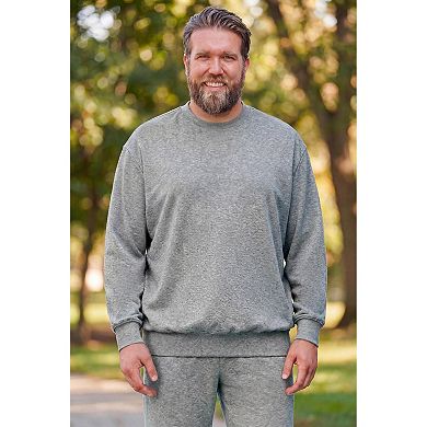 KingSize Men's Big & Tall Loungewear Long Sleeve Crewneck