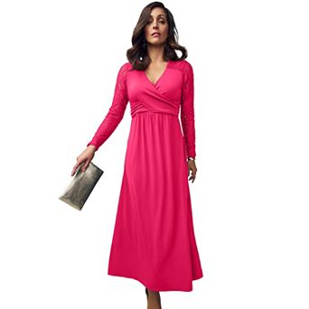 Jessica London Women's Plus Size Lace Sweetheart Dress