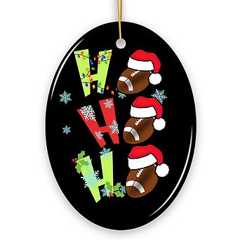 Football Christmas Ornament
