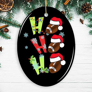 Football Christmas Ornament