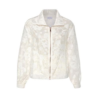 Lascana Women's Burnout Organza Bomber Jacket