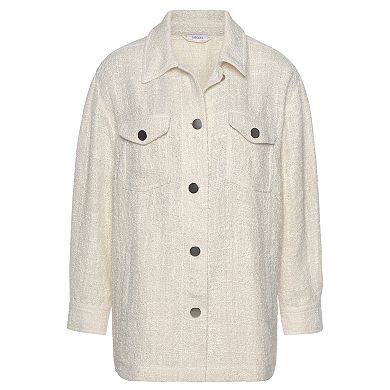 Lascana Women's Boucle Shirt Jacket