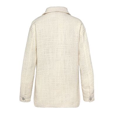 Lascana Women's Boucle Shirt Jacket