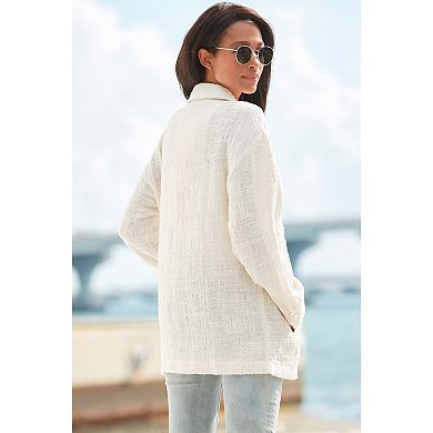 Lascana Women's Boucle Shirt Jacket