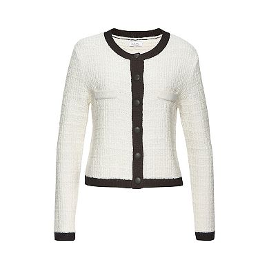 Lascana Women's Tweed Look Cardigan