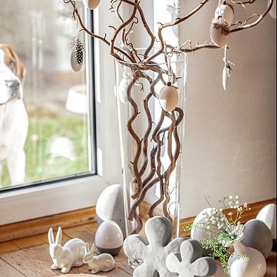 Clear Glass Conical Centerpiece Vase for Flowers or Branches - Set of 6