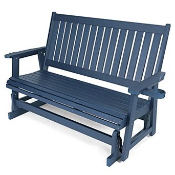 3-Seater Extra Large HIPS Balcony Rocking Chair with Cup Holder