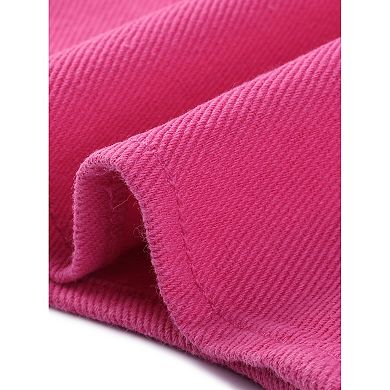 Women's Plus Size Denim Sleeveless Jacket Button Up Vintage Jean Waistcoat Vests