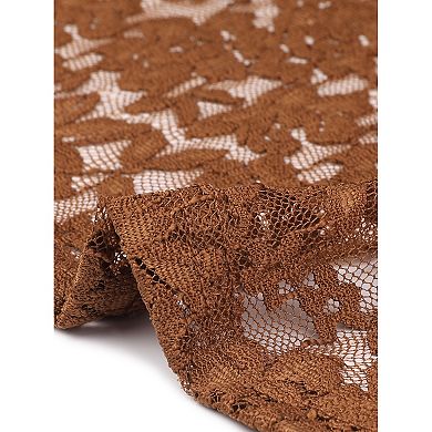 Women's Plus Size Lace 3/4 Sleeve Bolero Cardigan