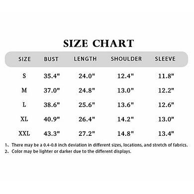 Womens Casual Round Neck Puff Sleeve Short Sleeve Knit Top Blouse