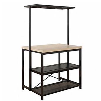 IDEALHOUSE Kitchen Island Table with Storage and Hooks