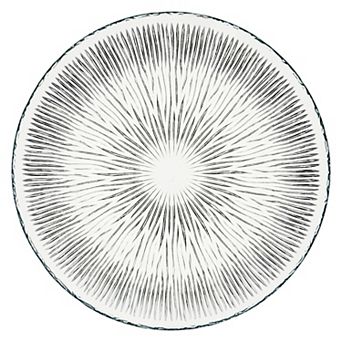 8-Inch Crystalline Glass Soup Bowl with Starburst Pattern