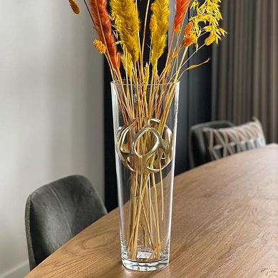 Clear Glass Conical Decorative Vase for Home or Event Styling - Set of 6