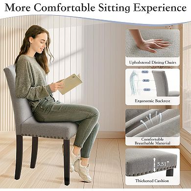 IDEALHOUSE Modern Parsons Dining Chairs Set