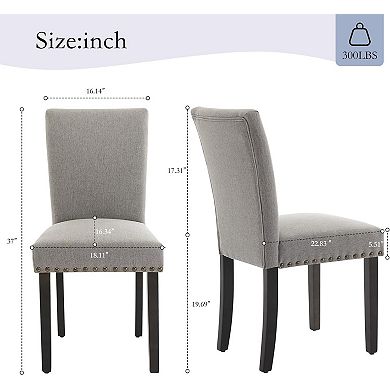 IDEALHOUSE Modern Parsons Dining Chairs Set