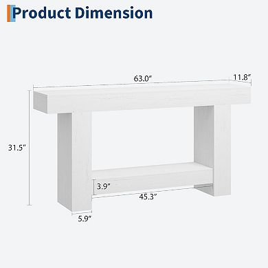 IDEALHOUSE Console Table for Entryway with Storage Shelf