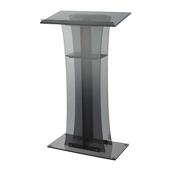 IDEALHOUSE Acrylic Presentation Podium with Storage