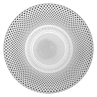 Round Clear Glass Dining Plate 10" Microwave and Oven Safe