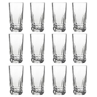 Clear 10 oz Water and Juice Glass Tumblers - Set of 12