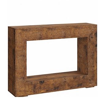 IDEALHOUSE Farmhouse Console Table with Open Shelves