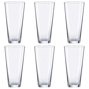 Clear Glass Conical Centerpiece Vase for Tables or Shelves - Set of 4