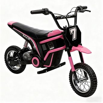 24V 350W Kids Electric Dirt Bike for Ages 8-12, 3-Speed, Up to 14.3MPH, Off-Road Motorcycle