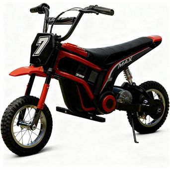 24V 350W Kids Electric Dirt Bike for Ages 8-12, 3-Speed, Up to 14.3MPH, Off-Road Motorcycle