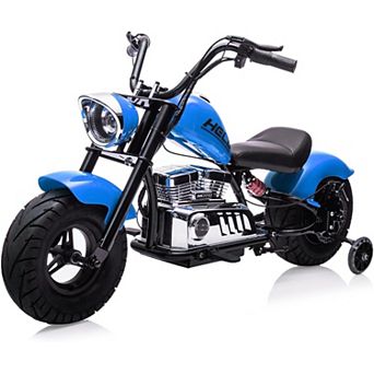 36V 350W Kids Electric Dirt Bike, 16.5MPH,176Lbs Max, Spring Suspension, Training Wheels.