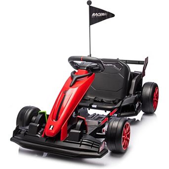 24V Kids Go Kart, 8MPH, 135lb Load, Adjustable Seat, Drifting Toy for Ages 6+