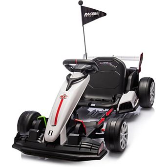 24V Kids Go Kart, 8MPH, 135lb Load, Adjustable Seat, Drifting Toy for Ages 6+