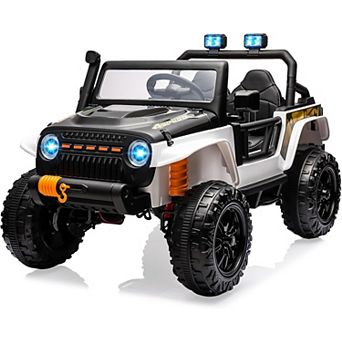 24V Kids' Electric Truck,2-Seater, 4x45W 4WD/2WD, Remote Control, LED & Music