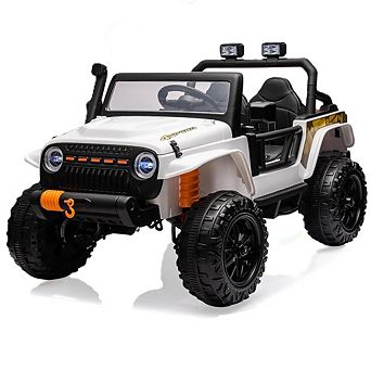 24V Kids' Electric Truck,2-Seater, 4x45W 4WD/2WD, Remote Control, LED & Music