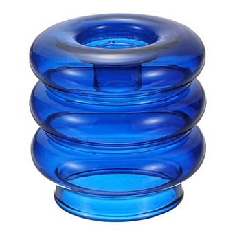 Glass Candle Holders, Glass Taper Candle Stand for Taper/Column Candles Tealight Stand Candlestick