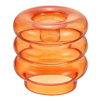 Glass Candle Holders, Glass Taper Candle Stand for Taper/Column Candles Tealight Stand Candlestick