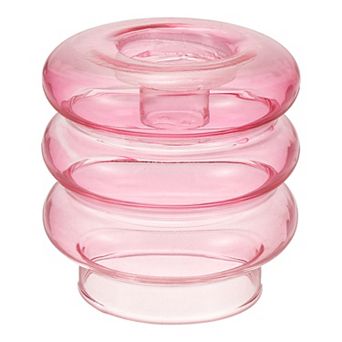 Glass Candle Holders, Glass Taper Candle Stand for Taper/Column Candles Tealight Stand Candlestick