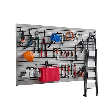 Slat Wall Storage Panels for Garage and Workshop Organization, PVC