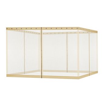 Aoodor Gazebo Replacement Netting Screen, Universal Gazebo 4-Panel Mosquito Net Sidewalls