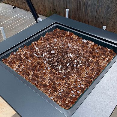 Crushed Tempered Fire Glass Heat-Safe Reflective Stones for Outdoor Fire Bowls
