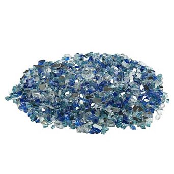 Crushed Tempered Fire Glass Heat-Safe Reflective Stones for Outdoor Fire Bowls