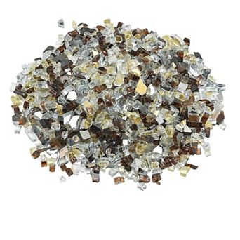Crushed Tempered Fire Glass Heat-Safe Reflective Stones for Outdoor Fire Bowls