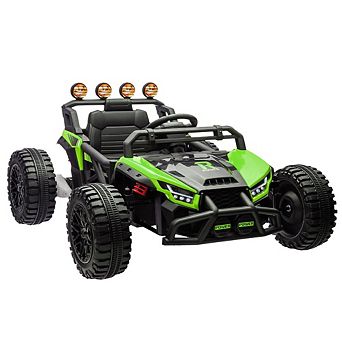 24V Kids Electric UTV, Remote Control Off-Road Toy w/LED Lights & Music for Ages 3-8