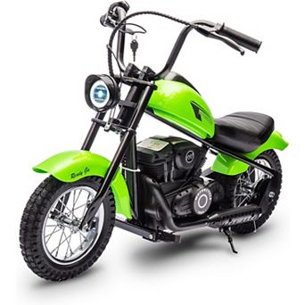 24V Kids Electric Motorcycle, 250W, 14MPH, 60 Min Ride with Lights, Music & Fog Effect