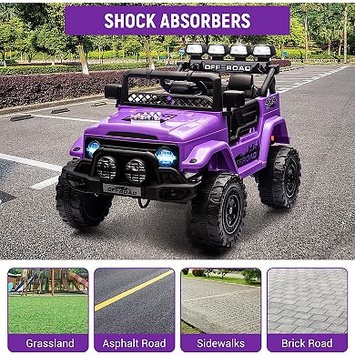 12V Kids Electric Ride-On Truck with Remote, Music & Story