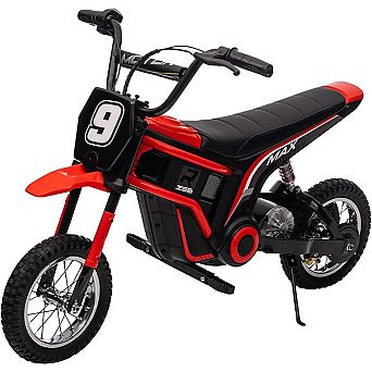 24V 350W Kids Dirt Bike,3 Speeds, 14.3MPH, Shockproof Off-Road, Ages 8-12