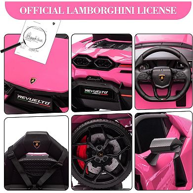 Licensed Lamborghini Ride-On Car, 12V, Remote Control, for Kids 3+