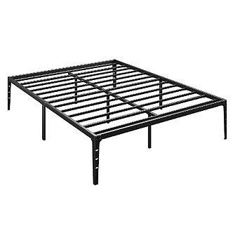 Heavy Duty Metal Bed Frame with Under-Bed Storage, Silent Anti-Slip Platform & No Box Spring