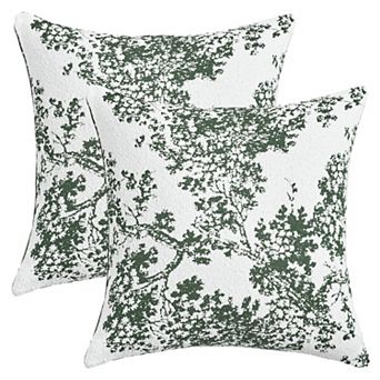 Pillow Cover Ink Painting Cushion Covers Modern Decorative Pillow Case Set of 2, 18X18 Inch