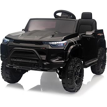 24V Kids Ride-On Truck, 2-Seater Electric Car w/ Remote Control, LED Lights & Music