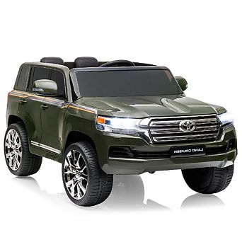 12V 2-Seater Kids Ride-On Truck, Remote Control, LED Lights, Music, 3 Speeds, Spring Suspension