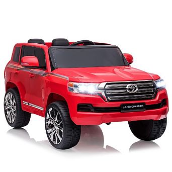 12V 2-Seater Kids Ride-On Truck, Remote Control, LED Lights, Music, 3 Speeds, Spring Suspension